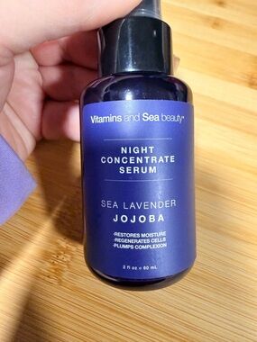 Night Concentrate Serum - Sea Lavender Jojoba (purple) Beauty Skincare Makeup